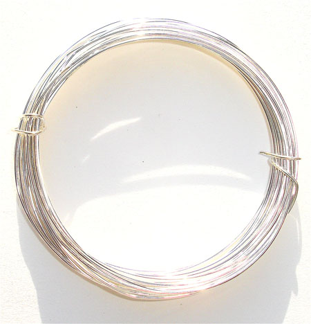 JW104 Half Hard Silver Plated 0.8mm Wire, Pack Size: 1