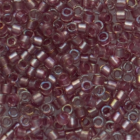 DB1745 Sparkle Antique Rose Lined Crystal AB Delica, Pack Size: 5g