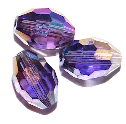 CC1118 8x6mm Tanzanite AB Faceted Oval, Pack Size: 1