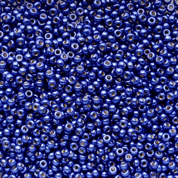 RC11-5111 Dur Galv Navy Size 11 Seed Beads, Pack Size: Pot